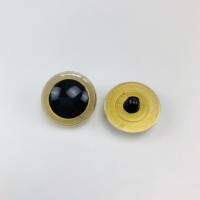 Očko zlaté 11,5mm, našívacie - pár